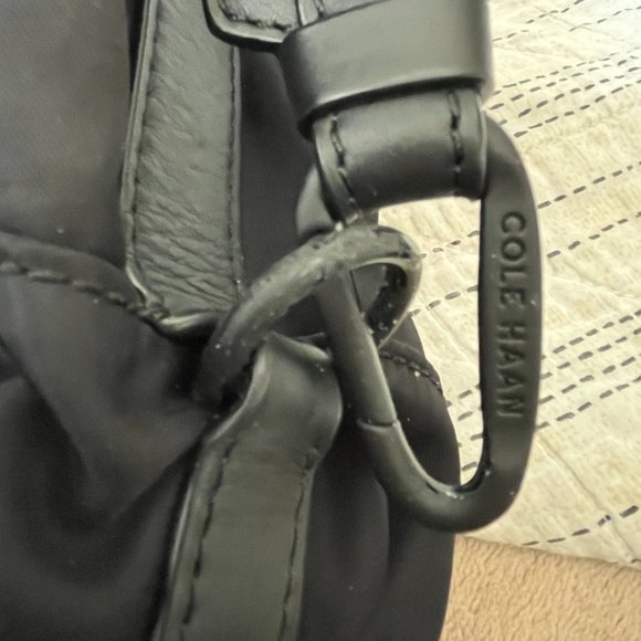 Cole Haan Black Nylon Tote with leather straps - Picture 10 of 10